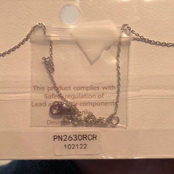 “Bride” necklace. White gold dipped - Picture 5 of 6